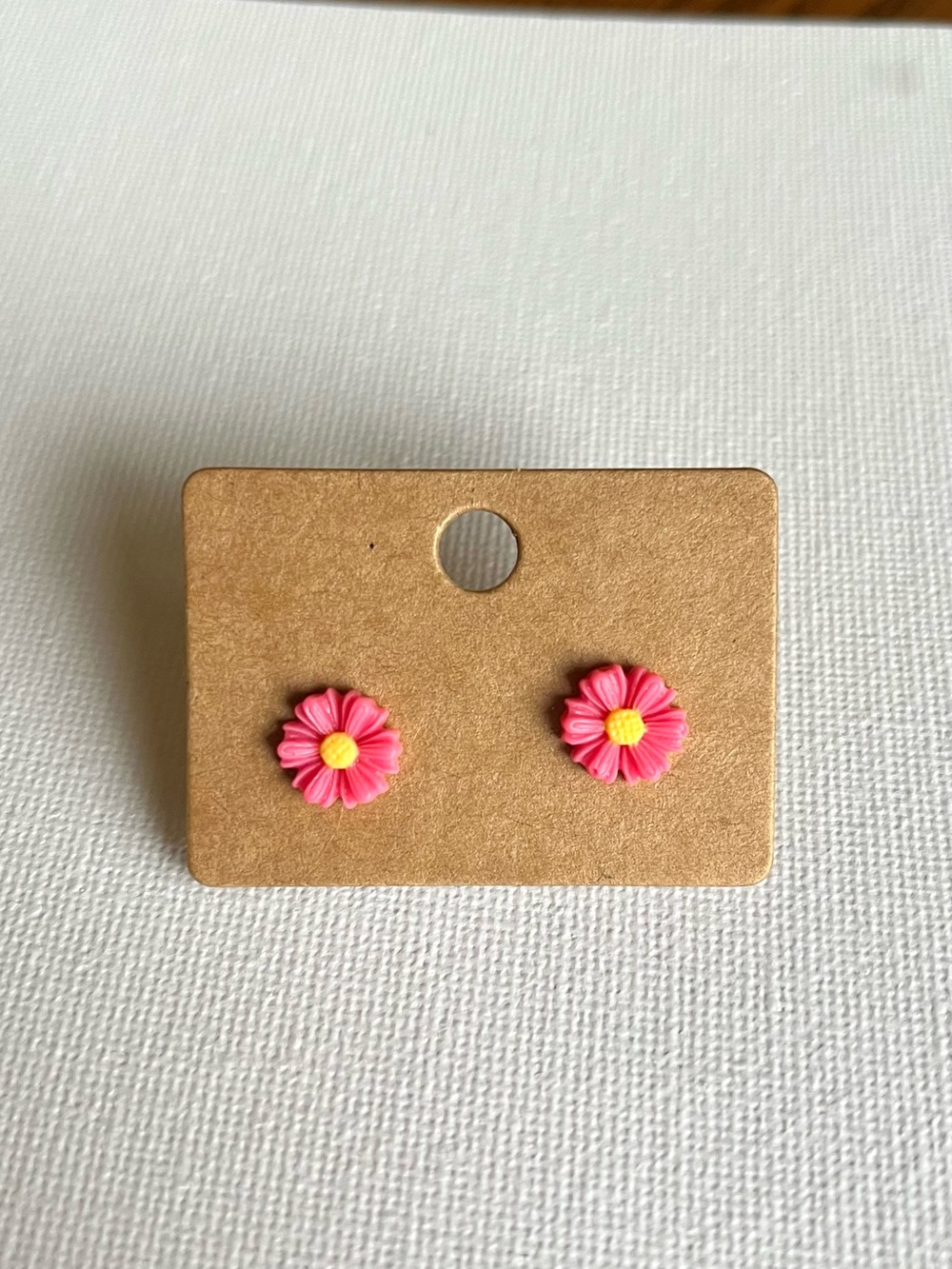 2/$15- Hot Pink Gerber Daisy Stud Earrings Handmade